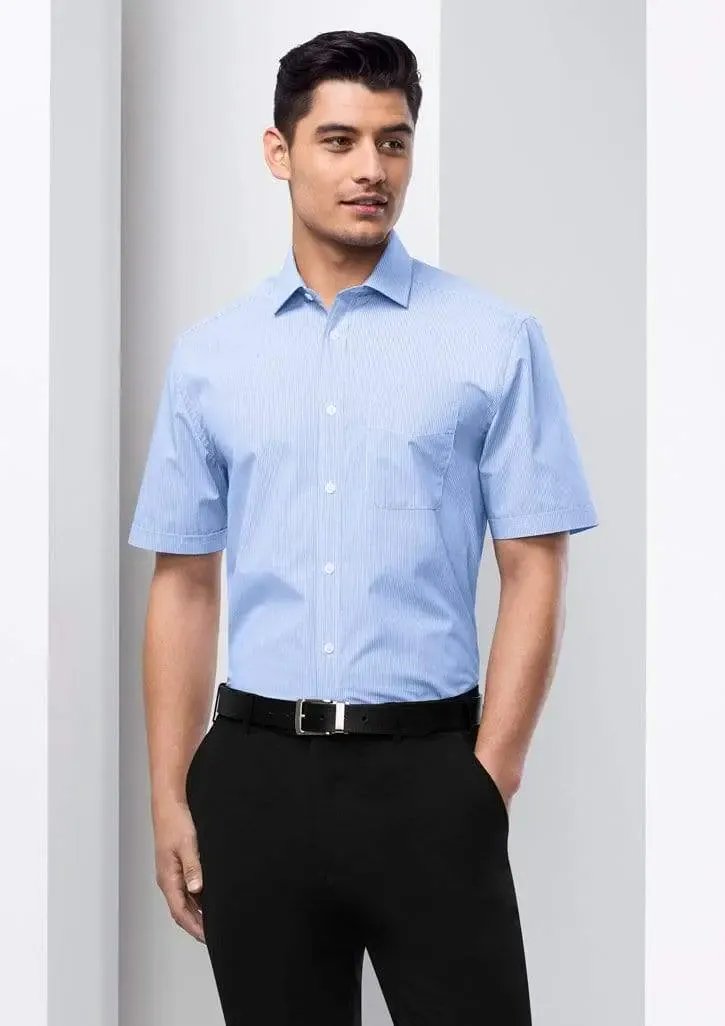 Biz Collection Corporate Wear Biz Collection Men’s Euro Short Sleeve Shirt S812MS